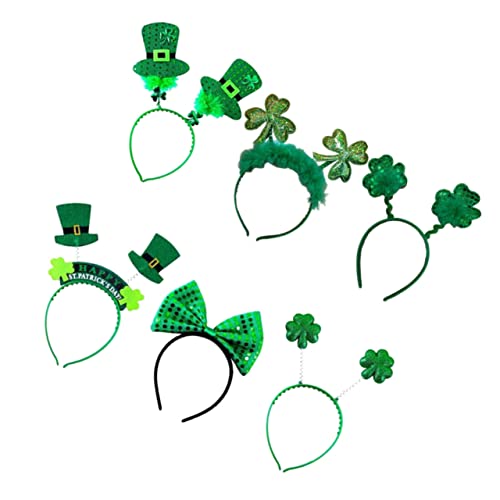 FOMIYES 6St Klee-Party-Kopf-Knopf Kopfbedeckung st patricks day haarschmuck st patricks day dekoration Festival headwear Stylish headband st. Patrick's Day Stirnband Partyzubehör Green von FOMIYES