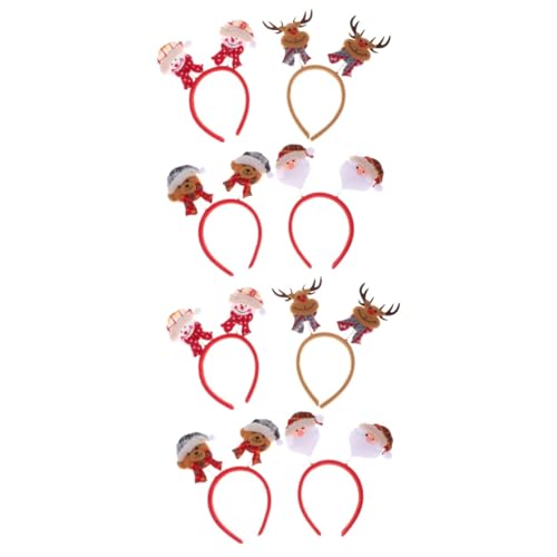 FOMIYES 8 Stk Weihnachtskopfschmuck Elch-Stirnband Haarreif aus Rentiergeweih Weihnachts-Rentier-Stirnband weihnachtsverkleidung weihnachts verkleidung Weihnachtshaarband Haarreifen von FOMIYES