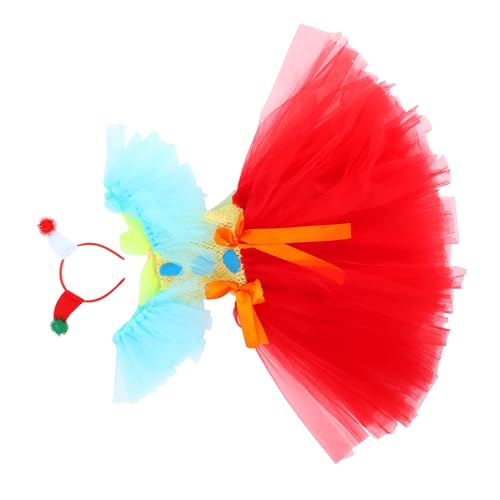 FOMIYES Clown Kostüm mit Tutu Rock und Haarband Buntes Circus Halloween Kleid für Mädchen Bequemes Faschingskostüm für Party und Bühnenauftritte Altersgerecht Jahre FOMIYES Clown Kostüm mit Tutu Rock und Haarband Buntes Circus Halloween Kleid für Mädchen Bequemes Faschingskostüm für Party und Bühnenauftritte Altersgerecht Jahre von FOMIYES