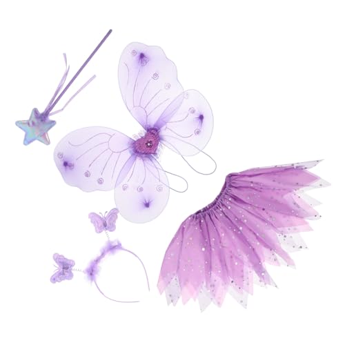 FOMIYES Feenkostüm mit Schmetterlingsflügeln Tüll petticoat und Haarreif Atmungsaktiv Hautfreundlich für Bühnenauftritte und Festlichkeiten Geeignet FOMIYES Feenkostüm mit Schmetterlingsflügeln Tüll petticoat und Haarreif Atmungsaktiv Hautfreundlich für Bühnenauftritte und Festlichkeiten Geeignet von FOMIYES