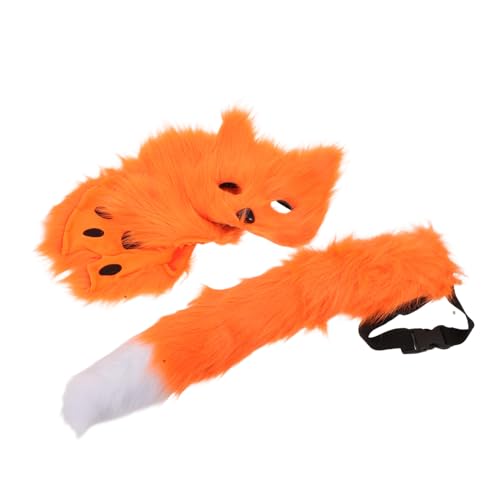 FOMIYES Fuchs Kostüm Set für Erwachsene Weiche Atmungsaktive Maske und Pfotenhandschuhe Flexibles Cosplay Accessoire für und Themenpartys Leicht FOMIYES Fuchs Kostüm Set für Erwachsene Weiche Atmungsaktive Maske und Pfotenhandschuhe Flexibles Cosplay Accessoire für und Themenpartys Leicht von FOMIYES