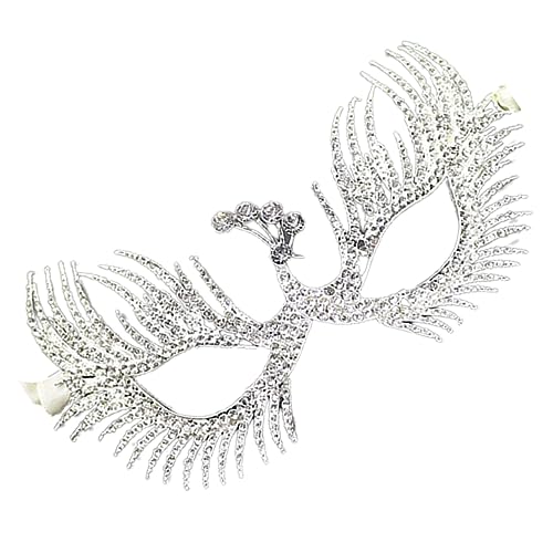 FOMIYES Diamant-augenmasken Strass Maske Maskerade Retro-maske Maskerade Masken Frauen Venezianische Maske Für Frauen Maskerade-maske Für Paare Cosplay Phönix Strassband Aus Legierung von FOMIYES