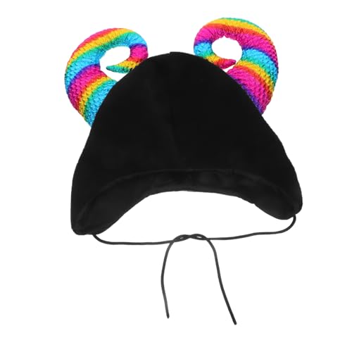 FOMIYES Halloween Cow Horn Beanie Lustiger Cosplay Hut Weicher Wintermütze Mit Kinnriemen Für Erwachsene Party Foto Requisiten Spaßiger Karneval FOMIYES Halloween Cow Horn Beanie Lustiger Cosplay Hut Weicher Wintermütze Mit Kinnriemen Für Erwachsene Party Foto Requisiten Spaßiger Karneval von FOMIYES