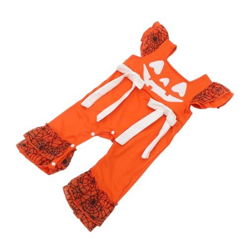 FOMIYES Jumpsuit Halloween Kürbismotiv Ärmellos Weicher Stoff Für Neugeborene Jungen Mädchen Halloween Outfit FOMIYES Jumpsuit Halloween Kürbismotiv Ärmellos Weicher Stoff Für Neugeborene Jungen Mädchen Halloween Outfit von FOMIYES