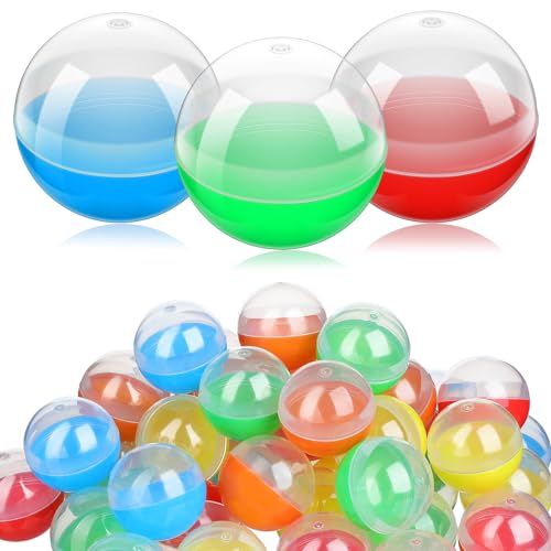 FOMIYES Kapselautomat, 50 Stück Runde Kunststoffkapseln, Leer, zu Öffnen, Aufbewahrungsverpackungsbälle, Farbige Diy-bälle für Preise, Partygeschenke, 38 Mm FOMIYES Kapselautomat, 50 Stück Runde Kunststoffkapseln, Leer, zu Öffnen, Aufbewahrungsverpackungsbälle, Farbige Diy-bälle für Preise, Partygeschenke, 38 Mm von FOMIYES