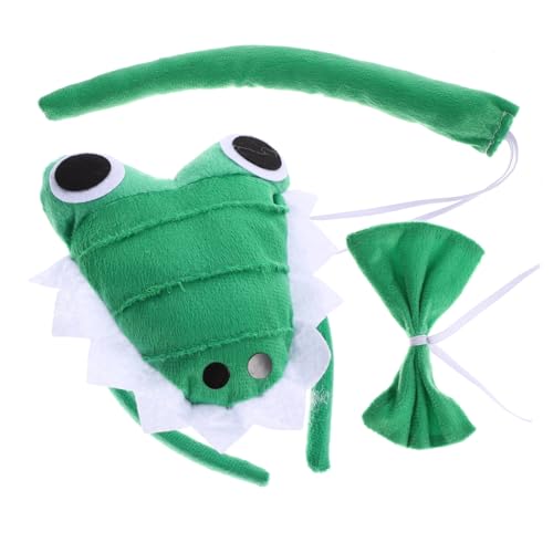FOMIYES Krokodil Kostüm Set Tier Haarreif Fliege aus Plüsch für Erwachsene Festival Karneval Party Cosplay Zubehör Leicht und Angenehm FOMIYES Krokodil Kostüm Set Tier Haarreif Fliege aus Plüsch für Erwachsene Festival Karneval Party Cosplay Zubehör Leicht und Angenehm von FOMIYES