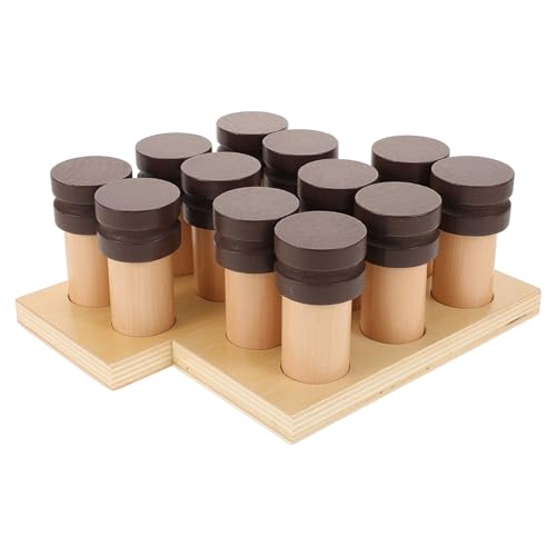 FOMIYES Montessori Holz Sinneskasten für Kleinkinder Interaktives Lernspielzeug mit Geruchstraining Praktisches Kleines Trainingsspielzeug Kreativität und Feinmotorik FOMIYES Montessori Holz Sinneskasten für Kleinkinder Interaktives Lernspielzeug mit Geruchstraining Praktisches Kleines Trainingsspielzeug Kreativität und Feinmotorik von FOMIYES