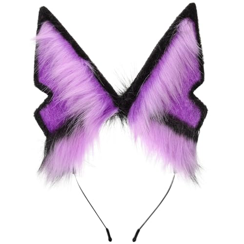 FOMIYES Plüsch Wolf Ohren Haarreif Verstellbar Weiches Kunstfell Tierohren Haaraccessoire für Damen Cosplay Party Karneval Kostüm Zubehör FOMIYES Plüsch Wolf Ohren Haarreif Verstellbar Weiches Kunstfell Tierohren Haaraccessoire für Damen Cosplay Party Karneval Kostüm Zubehör von FOMIYES