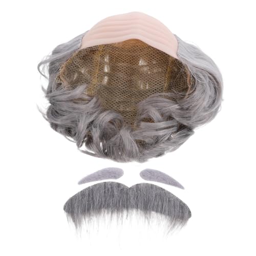 FOMIYES Realistische Glatzenmütze mit Schnurrbart und Augenbrauen für Erwachsene Komfortable Leichte Kopfkappe für Halloween Kostüm für Cosplay Theateraufführungen und Partyverkleidungen FOMIYES Realistische Glatzenmütze mit Schnurrbart und Augenbrauen für Erwachsene Komfortable Leichte Kopfkappe für Halloween Kostüm für Cosplay Theateraufführungen und Partyverkleidungen von FOMIYES