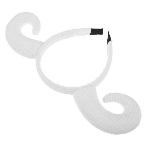 FOMIYES Sheep Horn Headband Weiß Weiches Haaraccessoire Lustiges Halloween Kostüm Party Zubehör Niedliches Tier Stirnband Cosplay Haarschmuck FOMIYES Sheep Horn Headband Weiß Weiches Haaraccessoire Lustiges Halloween Kostüm Party Zubehör Niedliches Tier Stirnband Cosplay Haarschmuck von FOMIYES
