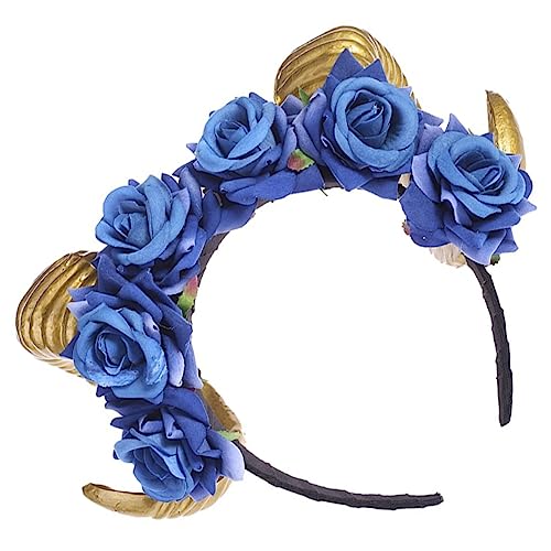 FOMIYES Simulation Horns Headband Mit Rosa Blumen Halloween Haarschmuck Für Kostümparty Und Cosplay Gothic-stirnband Für Frauen Stilvolles Und Praktisches Accessoire FOMIYES Simulation Horns Headband Mit Rosa Blumen Halloween Haarschmuck Für Kostümparty Und Cosplay Gothic-stirnband Für Frauen Stilvolles Und Praktisches Accessoire von FOMIYES