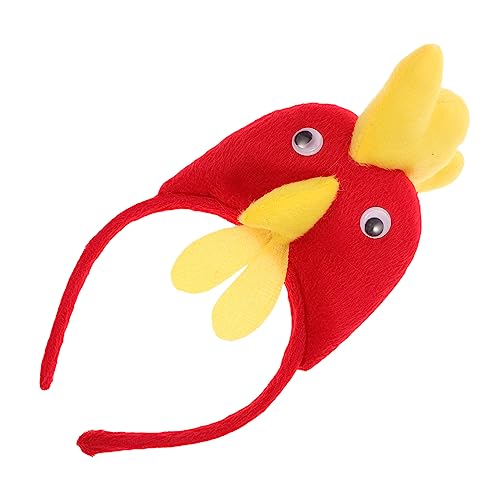 FOMIYES Stirnband Huhn Kopfbedeckung Haarschmuck Für Halloween Kostümparty Haarband Mit Hühnerdesign Kinderhaarschmuck Für Kinderaufführungen Und Feierlichkeiten von FOMIYES