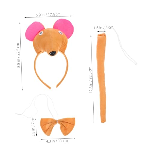 FOMIYES Teiliges Haarreif mit Mausohren und Niedliches Tierkostüm Stirnband für Vielseitiges Accessoire für Party Karneval Halloween und Kostümfest FOMIYES Teiliges Haarreif mit Mausohren und Niedliches Tierkostüm Stirnband für Vielseitiges Accessoire für Party Karneval Halloween und Kostümfest von FOMIYES