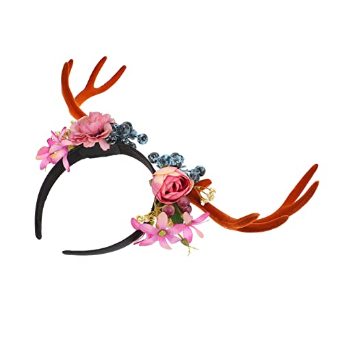 FOMIYES Weihnachtliches Antler Haarband Für Damen Festlicher Kopfschmuck Mit Rentiergeweih Für Xmas Party Kostümparty Und Karneval Perfektes Accessoire Für Weihnachtsfeiern von FOMIYES