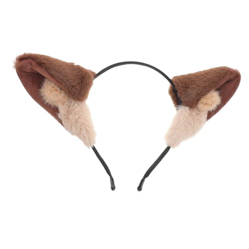 FOMIYES Wolf Stirnband Tierohren Kopfschmuck Kawaii Wolf Ohr Stirnband Tierohren Haarschmuck Frauen Stirnband Für Make Up Cosplay Und Halloween von FOMIYES