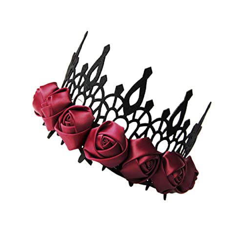 FOMIYES kreative Kopfbedeckung halloween kopfschmuck halloween kopfbedeckung festival kopfbedeckung wedding hair accessories crown Party Modischer Kopfschmuck Hochzeitskrone von FOMIYES