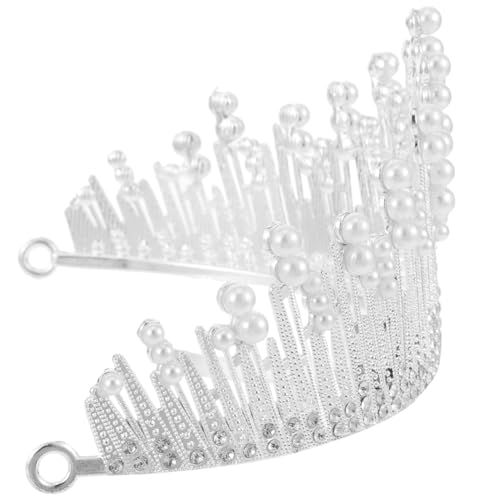 Strass-Krone Vintage Prinzessin Tiara Gotisches Accessoire Hochzeitshaarschmuck Für Bräute Brautkrone Stirnband Kopfbedeckung Im Vintage-Stil Stilvolle Krone Black Legierung FOMIYES von FOMIYES