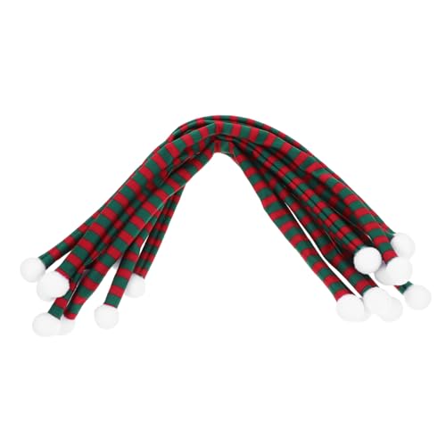FONDOTIN 10 Stück Teiliges Mini Weihnachtsschals für Weinflaschen und Puppen Gestreifte Rote Grüne Halstücher aus Weichem Vielseitige Mini Dekoration für Festliche Accessoires und FONDOTIN 10 Stück Teiliges Mini Weihnachtsschals für Weinflaschen und Puppen Gestreifte Rote Grüne Halstücher aus Weichem Vielseitige Mini Dekoration für Festliche Accessoires und von FONDOTIN