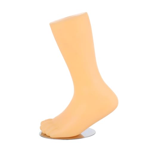 FONDOTIN 1Stk Kinderfußmodell Schuhaufbewahrung Schuhe im Freien Magnetischer Sockenhalter Sockenpräsentation Ausstellungsstände für Kleinkindsocken aufrecht Socken Füße Stehen pe Beige von FONDOTIN