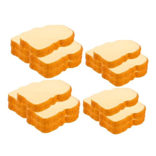 FONDOTIN 20 Stück Teiliges Realistische Fake Bread Slices Künstliche Toastscheiben Vielseitige Dekoration für Puppenhaus Party Fotografie und Kreative Projekte FONDOTIN 20 Stück Teiliges Realistische Fake Bread Slices Künstliche Toastscheiben Vielseitige Dekoration für Puppenhaus Party Fotografie und Kreative Projekte von FONDOTIN