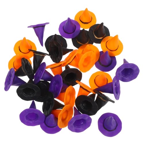 FONDOTIN 36 Stück Teiliges Miniatur Hexenhüte aus Kunststoff Bunte Kleine DIY Zaubererhüte für Halloween Vielseitige Dekoration für Puppenhäuser Kuchen und Bastelprojekte FONDOTIN 36 Stück Teiliges Miniatur Hexenhüte aus Kunststoff Bunte Kleine DIY Zaubererhüte für Halloween Vielseitige Dekoration für Puppenhäuser Kuchen und Bastelprojekte von FONDOTIN