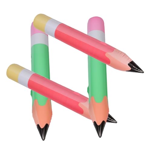 FONDOTIN 4 Stück PVC Aufblasbare Bleistiftballons Große Bleistift Dekoration für Geburtstag und Schule für Klassenzimmer und Partys Einfache Handhabung und Lagerung FONDOTIN 4 Stück PVC Aufblasbare Bleistiftballons Große Bleistift Dekoration für Geburtstag und Schule für Klassenzimmer und Partys Einfache Handhabung und Lagerung von FONDOTIN