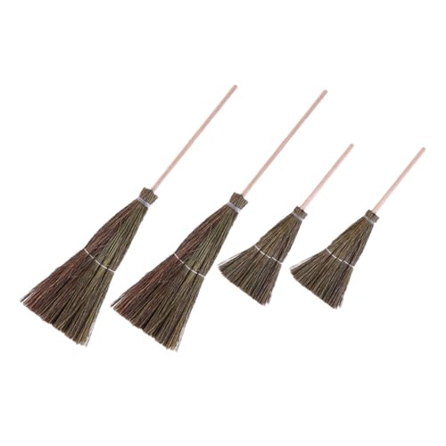 FONDOTIN 4 Stück Teiliges Mini Besen Handgefertigt Realistische Puppenhaus Dekoration Liebevoll Gestaltete Requisiten Geeignet für Kindergarten Modelle und Miniaturhäuser FONDOTIN 4 Stück Teiliges Mini Besen Handgefertigt Realistische Puppenhaus Dekoration Liebevoll Gestaltete Requisiten Geeignet für Kindergarten Modelle und Miniaturhäuser von FONDOTIN