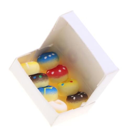 FONDOTIN Miniatur Donuts Buntes Teiliges Dessert Modell Miniatur Puppenhaus Küche Dekoration Leichtes Tragbares für Kreativen Rollenspiel und Basteln FONDOTIN Miniatur Donuts Buntes Teiliges Dessert Modell Miniatur Puppenhaus Küche Dekoration Leichtes Tragbares für Kreativen Rollenspiel und Basteln von FONDOTIN