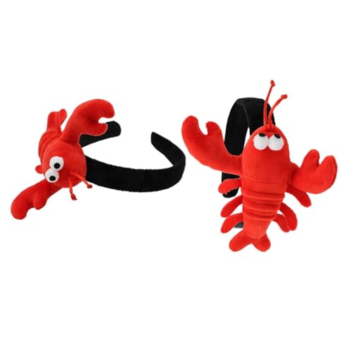 FONDOTIN Rotes Lobster Haarband für Frauen Breiter Haarreifen Weiches Kuscheltier Design Einzigartiges Stirnband für Partys und Besondere Anlässe Schadstofffrei und Modisch FONDOTIN Rotes Lobster Haarband für Frauen Breiter Haarreifen Weiches Kuscheltier Design Einzigartiges Stirnband für Partys und Besondere Anlässe Schadstofffrei und Modisch von FONDOTIN