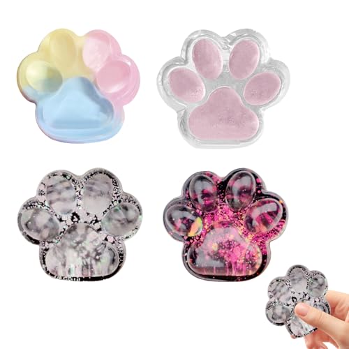 Anti Stress Pfote Spielzeug Set, FuFu Squishy, Taba Squishy Pfote, Squishy Katzenpfote Toy, Cat Paw Squishy, Fidget Toys Geschenk für Kinder und Erwachsene (B) von FONDUO