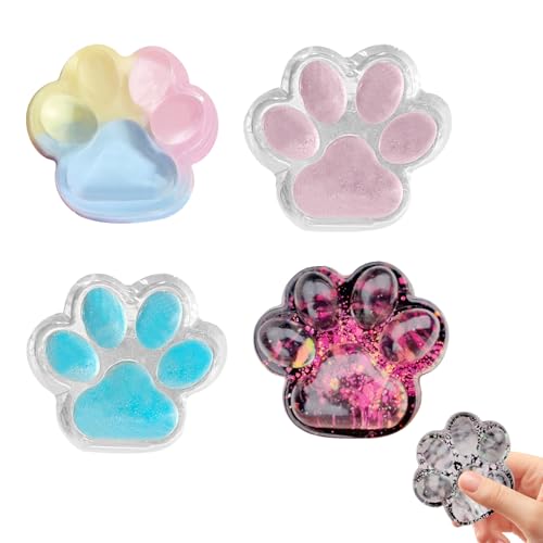 Anti Stress Pfote Spielzeug Set, FuFu Squishy, Taba Squishy Pfote, Squishy Katzenpfote Toy, Cat Paw Squishy, Fidget Toys Geschenk für Kinder und Erwachsene (C) von FONDUO