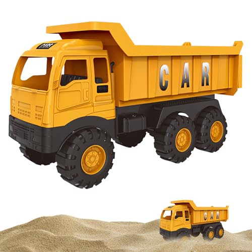 FONDUO Sandkasten Bagger Spielzeug Kinder Groß Bagger Strandspielzeug, 24cm Baustellenfahrzeuge Kinder Spielzeug für Junge Kinderbagger Sand Toy Junge Toy Geschenk ab 2 3 4 5 6 Jahre (A) von FONDUO