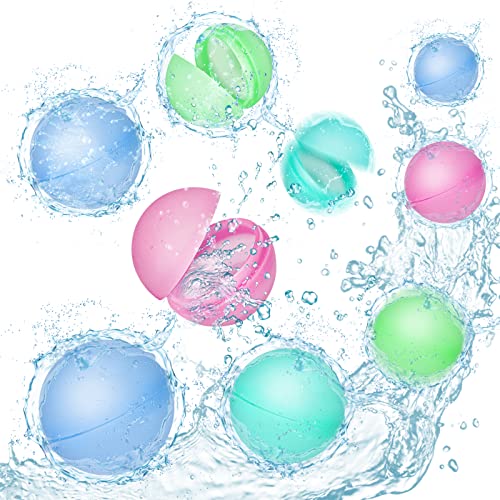 FORMIZON 20 Stück Wasserbomben, Wiederverwendbar Wasserballons, Wasserbomben Water Balloons für Sommer Party, Geeignet für Kinderparty, Strandspielzeug, Poolspielzeug (Zufällige Farbe) von FORMIZON