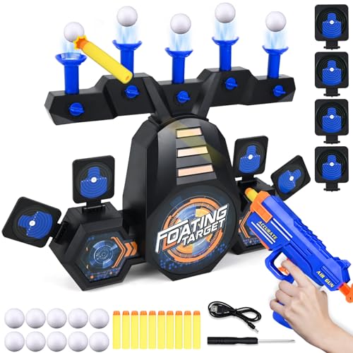 FORMIZON Hover Spielzeug Pistole und Zielscheibe für Nerf, Mehrere Möglichkeiten zu Spielen Elektronische Zielscheibe für Nerf Pistole, Spiele Spielzeug Geschenke für 6-12 Jahre Kinder (Normal) von FORMIZON