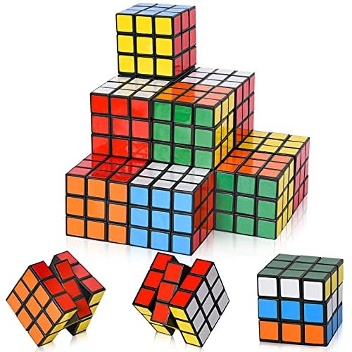 FORMIZON Mini Zauberwürfel, 16 STK Geschwindig Keitswürfel, Magic Würfel Mitgebsel Kindergeburtstag Gastgeschenke, Magic Cube Spielzeug Geschenke für Weihnachten Reisespiele (3 * 3 * 3cm) von FORMIZON