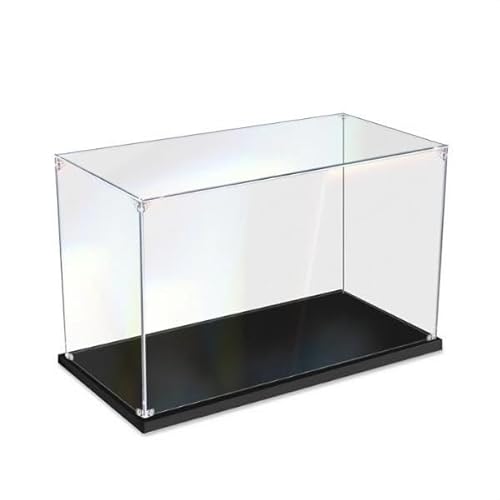 FORTTS Transparente Acryl-Vitrine, kompatibel mit LG 10298, Vitrine for Sammlerstücke, staubdicht, Arbeitsplatte, Kunststoff-Vitrine, Spielzeug, Heimaufbewahrung, 40 x 20 x 25 cm(2MM) von FORTTS