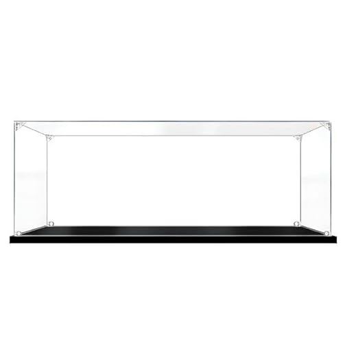 FORTTS Transparente Acryl-Vitrine, kompatibel mit LG 10318 Flugzeugen, Sammlerstück-Vitrine, staubdichte Arbeitsplatte, Kunststoff-Vitrine, Spielzeug, Heimaufbewahrung, 110 x 45 x 30 cm(2MM) von FORTTS