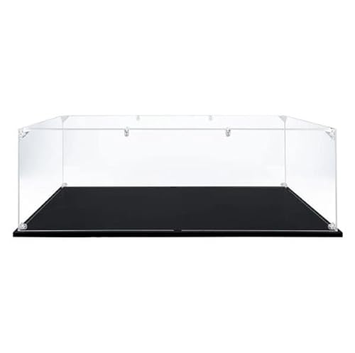 FORTTS Transparente Acryl-Vitrine, kompatibel mit LG 42083 Sportwagen, Sammlerstück-Vitrine, staubdichte Arbeitsplatte, Kunststoff-Vitrine, Spielzeug, Heimaufbewahrung, 62 x 30 x 20 cm(2MM) von FORTTS