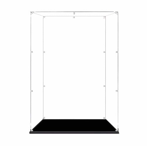 FORTTS Transparente Acryl-Vitrine, kompatibel mit LG 71040 Castle, Sammlerstück-Vitrine, staubdichte Arbeitsplatte, Kunststoff-Vitrine, Spielzeug-Heimaufbewahrung(2MM) von FORTTS