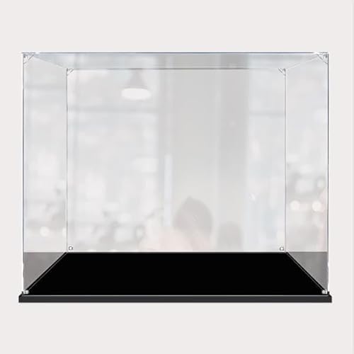 FORTTS Transparente Acryl-Vitrine, kompatibel mit LG 71043, Vitrine for Sammlerstücke, staubdicht, Arbeitsplatte, Kunststoff-Vitrine, Spielzeug, Heimaufbewahrung, 73 x 48 x 63 cm(2MM) von FORTTS