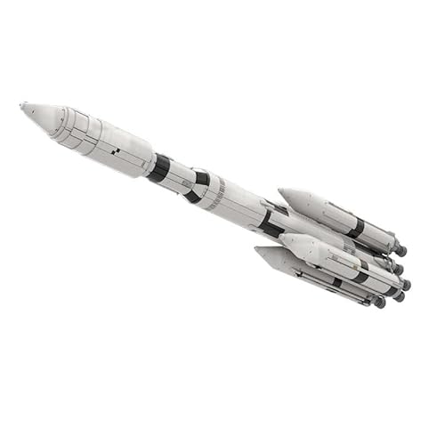 FORTTS Weltraumraketen-Bausteine-Kits, 5389 PCS DIY Kreatives Sammlerstück Raketenmodell-Bausets, Heimdekoration Lernspielzeug Geschenk for Erwachsene von FORTTS