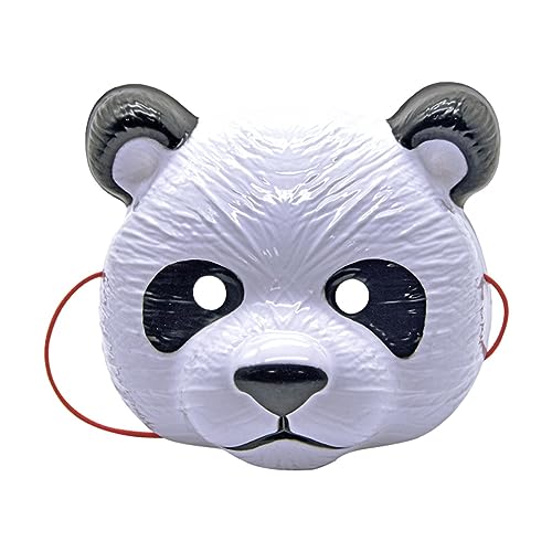 FOUNCY Panda Halloween Face Cover, Panda Shaped ask, Party Cartoon Face ask, Party Face Cover, Zoo Animal Halloween Costume Masque, Animal Adult ask for Birthday Decoration Parties Events Birthday von FOUNCY