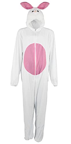 Foxxeo Hasen Kostüm für Erwachsene Damen Herren Tier Overall Tierkostüm Größe S-XXXL - Fasching Karneval, Größe:XL von Foxxeo