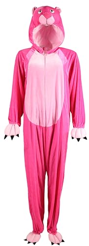 Foxxeo Panther Kostüm für Erwachsene Damen Herren Tier Overall Tierkostüm Größe S-XXXL - Fasching Karneval, Größe:M von Foxxeo