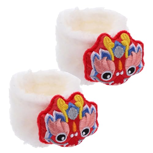 FOYTOKI 1 Paar Bärenpuppenschuhe Mini Plüsch Puppenhaus Frosch Tiere Puppen Accessoires Puppen Schuhe Vintage Schuhe Puppenaccessoires Puppe verkleiden Sich Schuhe Puppenzubehör von FOYTOKI