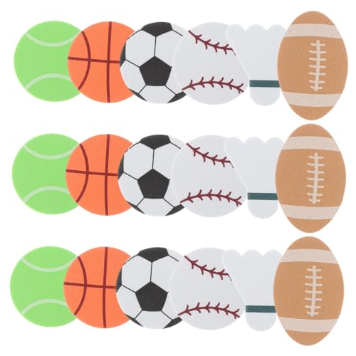 FOYTOKI 1 Packung Ball Aufkleber Für Ball Dekoration Fußball Aufkleber Basketball Dekor Basketball Aufkleber Sport Ball Themen Aufkleber Bälle Aufkleber Ball Themen Party von FOYTOKI