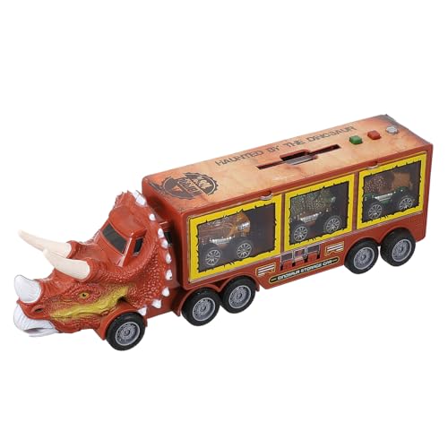 FOYTOKI 1 Satz Dinosaurier-LKW Kinderautos Spielzeug Dinosaurier-trägheitsauto Spielzeug Für Kinder Dinosaurier-Spielzeug-LKW Dinosaurier Auto Kinderspielzeug Brown Mit Knopfbatterie von FOYTOKI