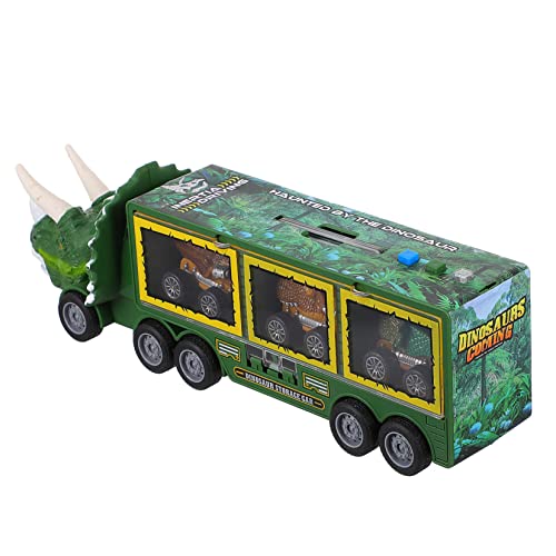 FOYTOKI 1 Satz Dinosaurier-LKW Spielzeuglastwagen Dinosaurier-Spielzeug-LKW Kinder puppenwagen kinderspielzeug Auto Pull-Back-Dinosaurier-Auto Dinosaurier Trägheitsauto Spielzeug Plastik von FOYTOKI