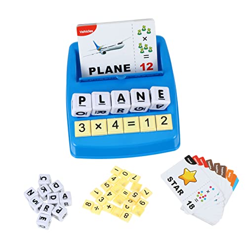 FOYTOKI 1 Satz Englische Spiele Puzzle-Lernspielzeug Wörter Lernen Spielzeug Kinder lernspiel Spielzeug für Kinder Kid Toys Buchstabenspielkarten Wörter lernende Maschine Stück Papier Blue von FOYTOKI