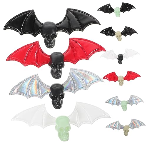 FOYTOKI 1 Satz Fledermausflügel Halloween-charme Halloween-fledermaus-dekorationen Mini-teufelsflügel Flügeldekor Selber Machen Mini-zubehör Mini-dekor Haarschmuck Haarzubehör Stoff von FOYTOKI